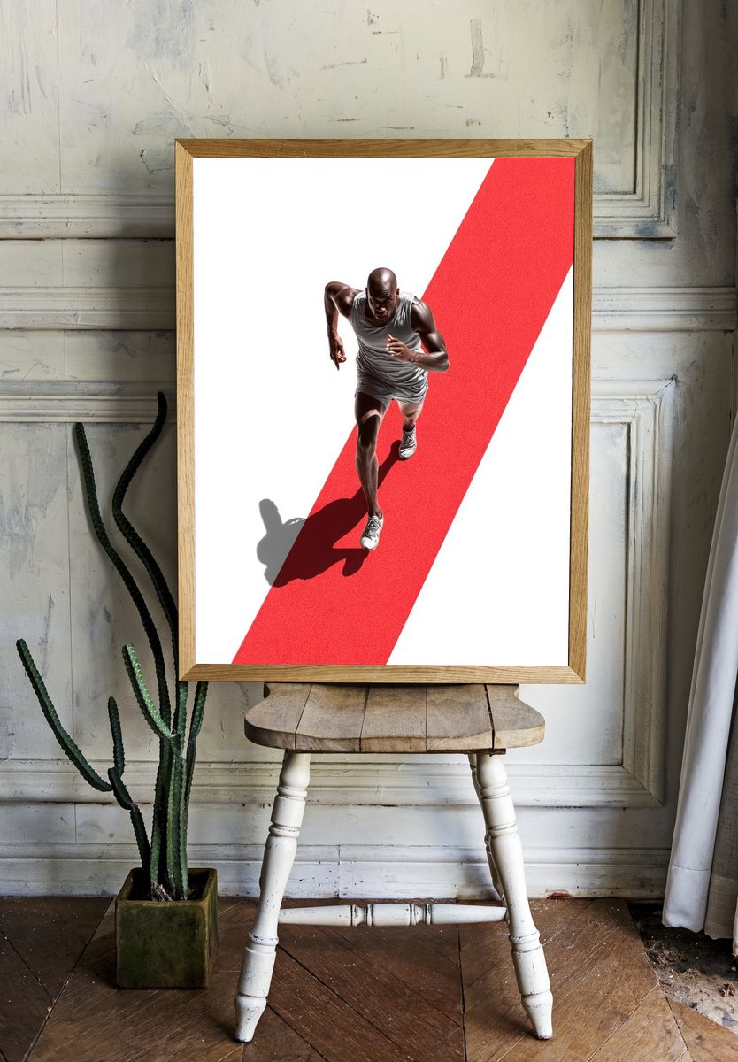 Runner in Motion — Sport Print. — room view 1