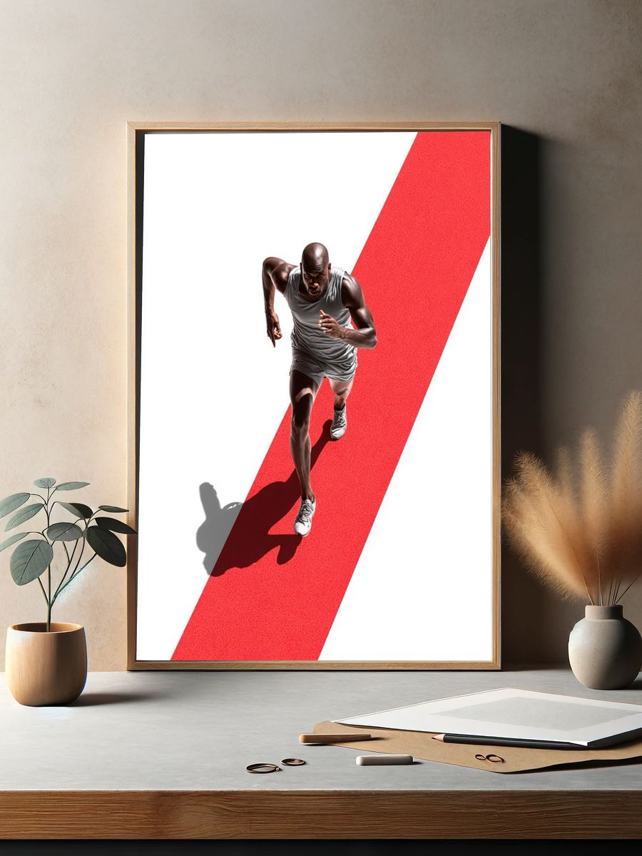 Runner in Motion — Sport Print. — room view 2