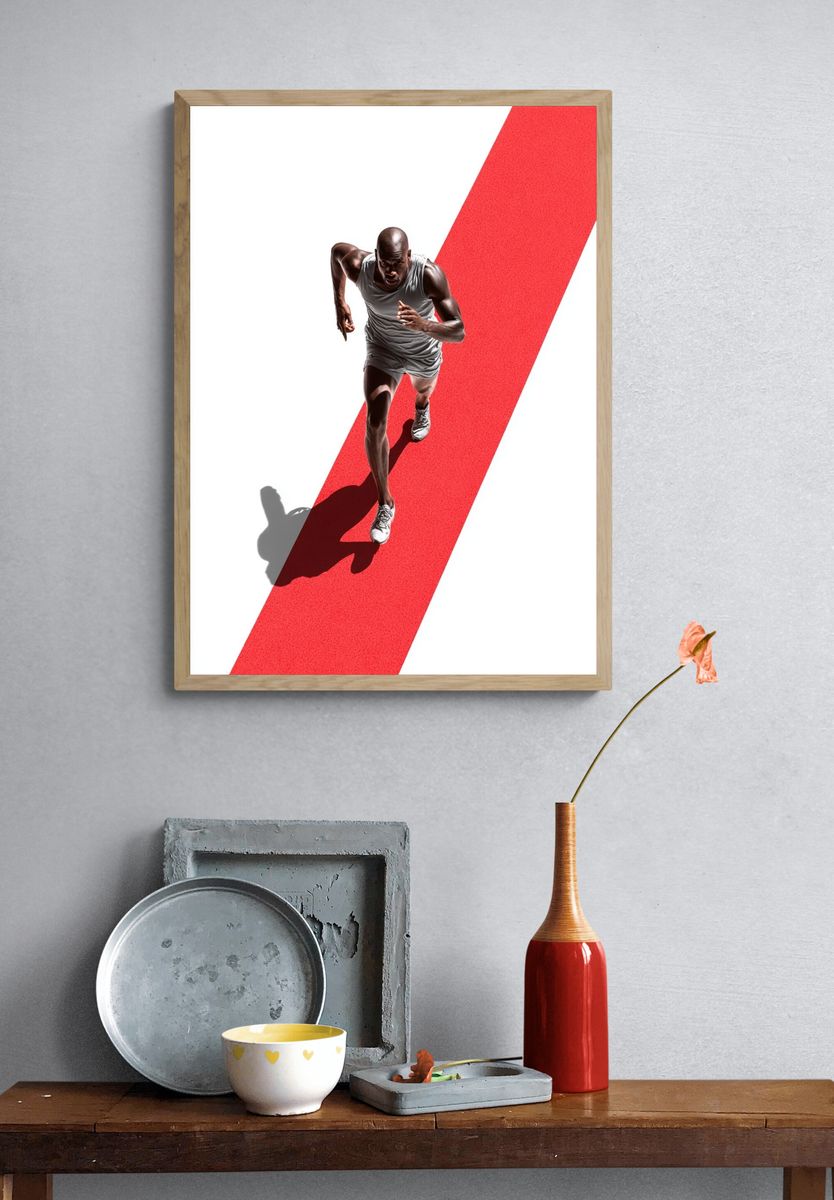 Runner in Motion — Sport Print. — room view 3