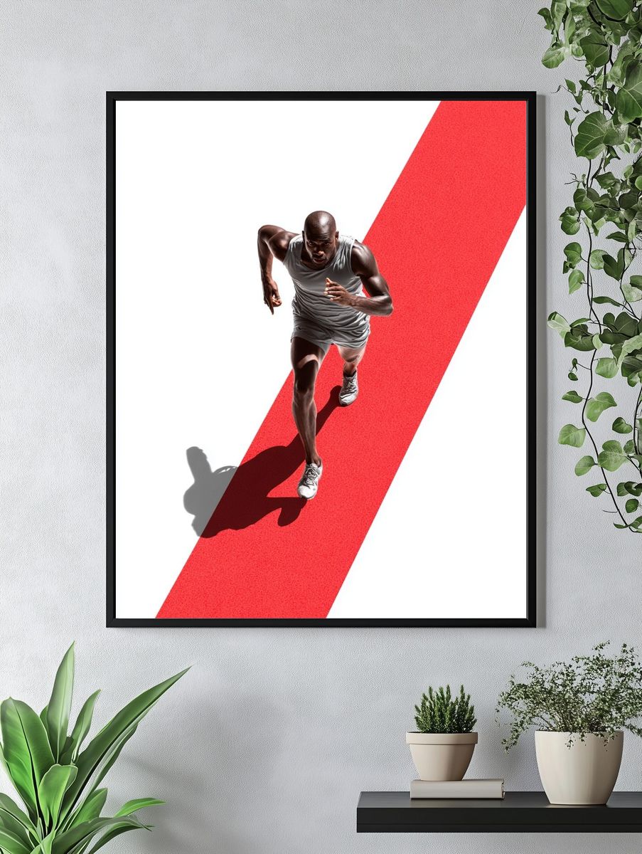 Runner in Motion — Sport Print. — room view 4