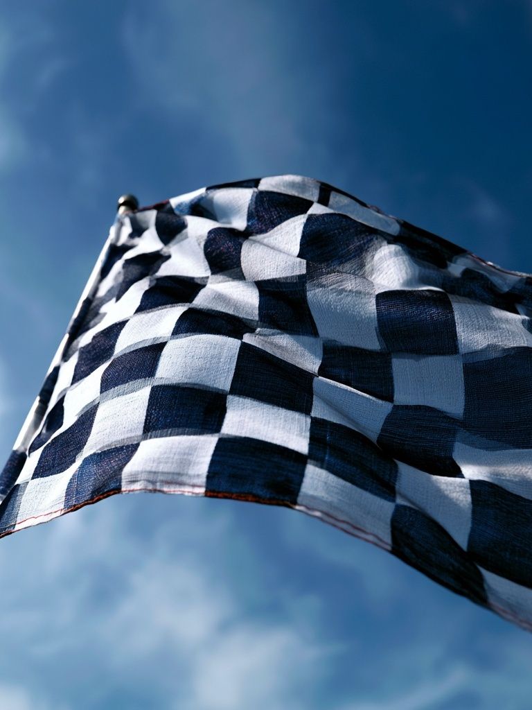 Checkered Flag Photography Poster. poster — sport art