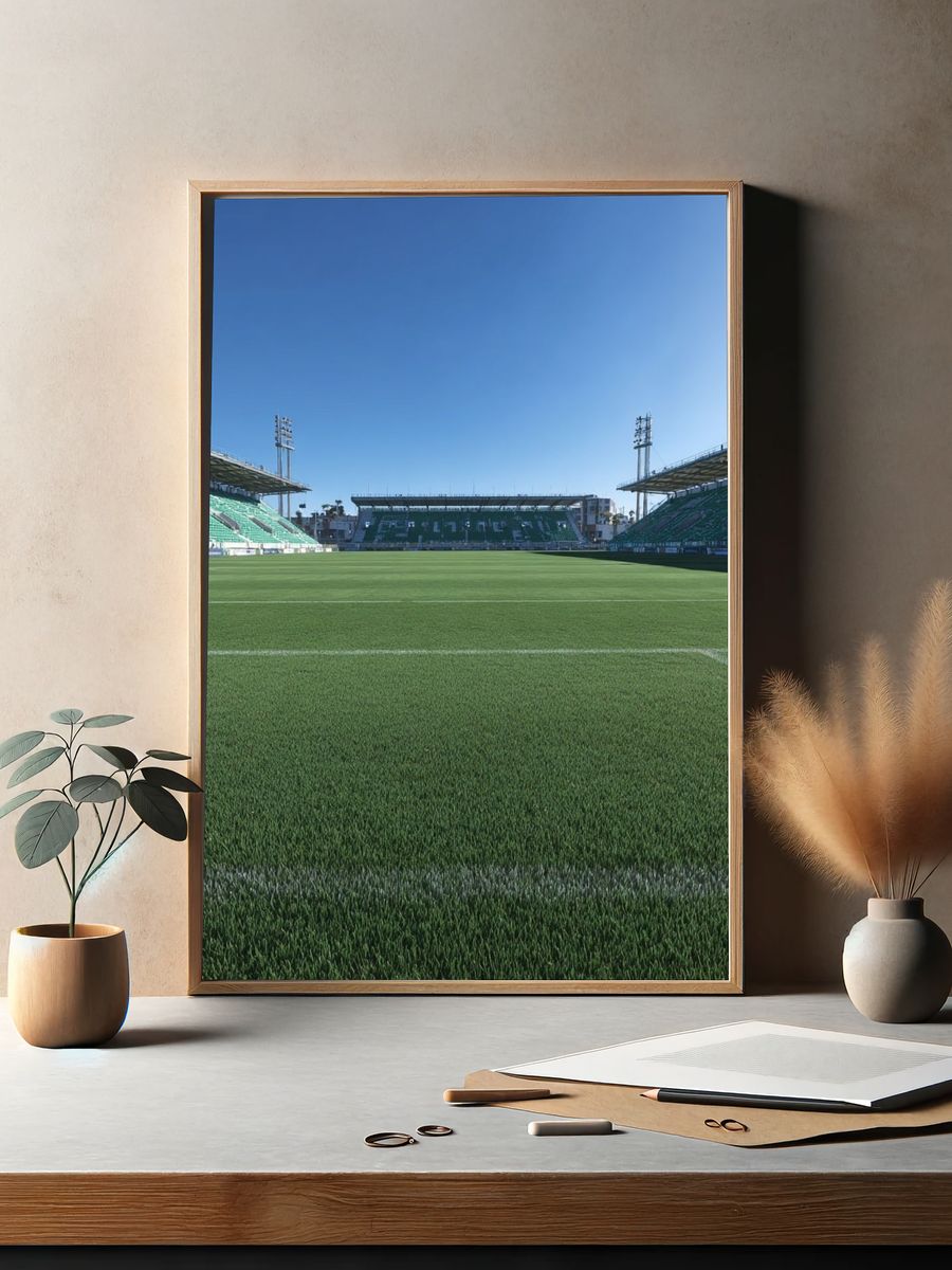 Soccer Stadium Field — Photography Print. — room view 2