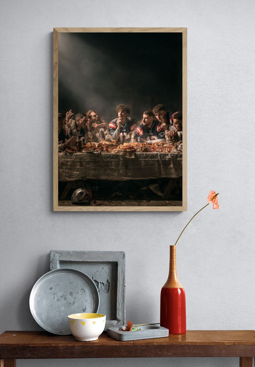 Football Feast Photography Poster. — room view 3