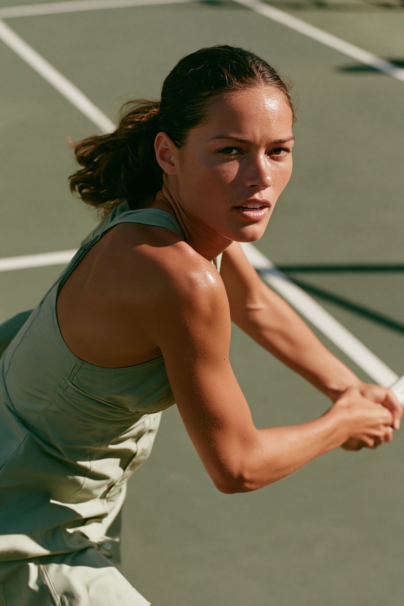 Tennis Player Action Photography Poster. poster detail