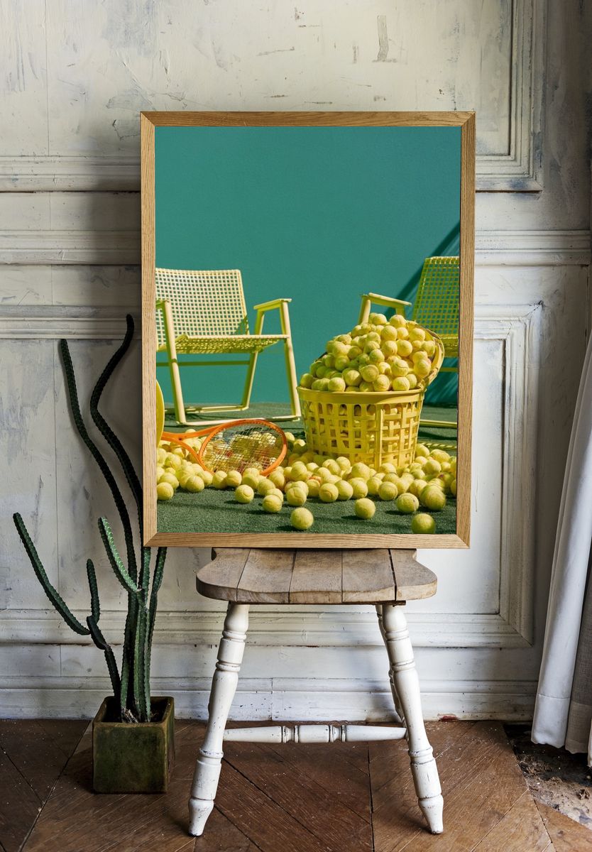 Tennis Still Life Photography Poster. room preview