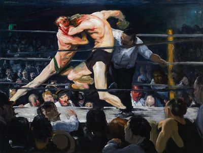 Stag Sharkey's (1909) painting high