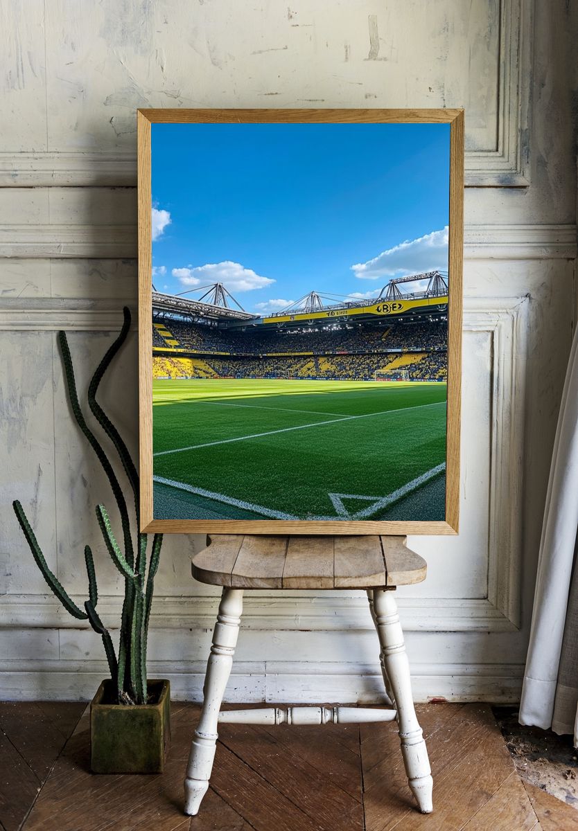 Football Stadium Panorama Poster. — room view 1