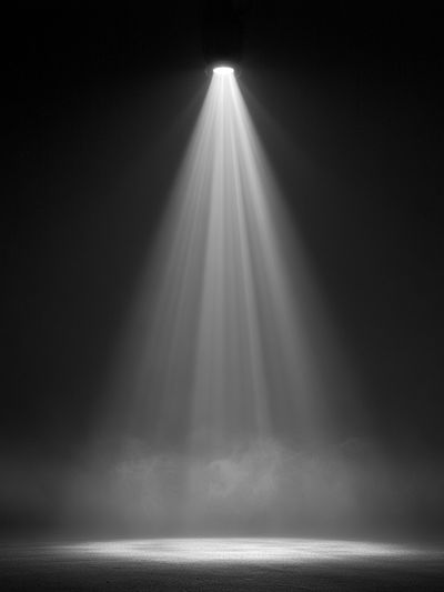Spotlight in the Dark Photography Poster.
