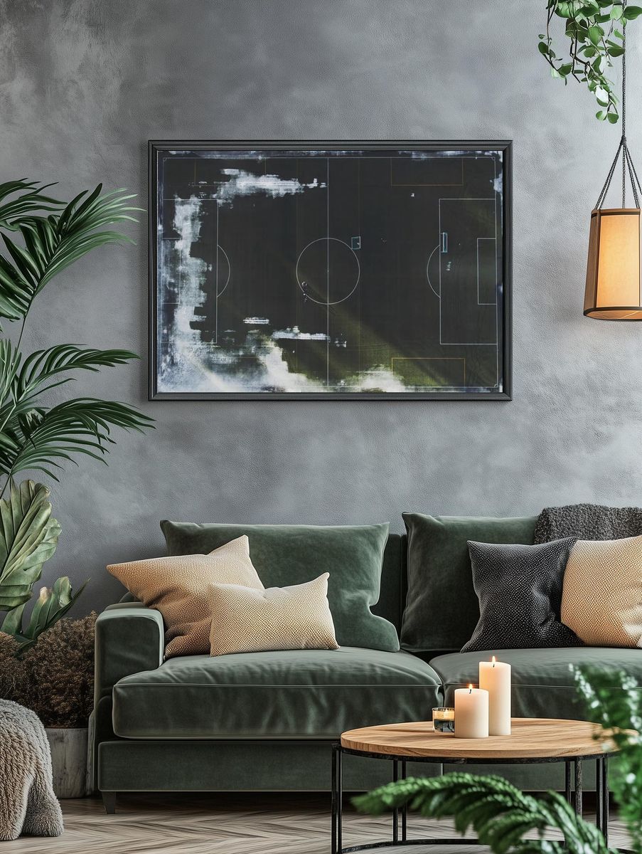 Football field flat lay. Original. — room view 4