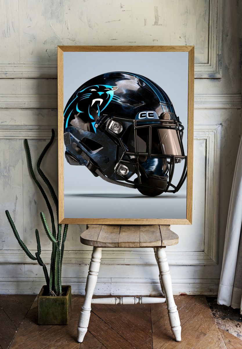 Carolina Panthers Helmet Poster. room preview