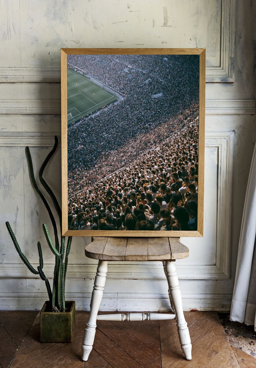 Stadium Crowd Photography Poster. — room view 1