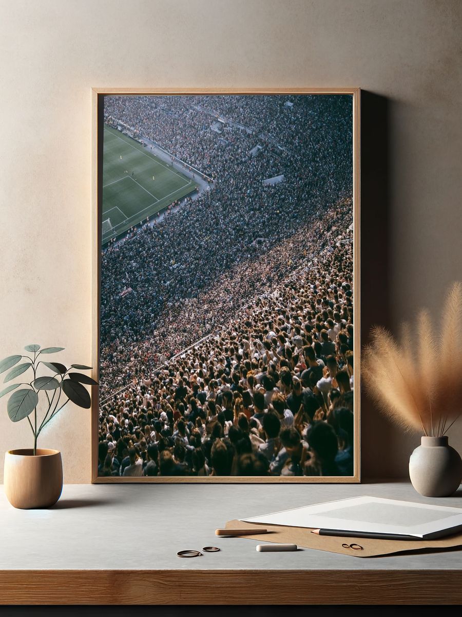 Stadium Crowd Photography Poster. — room view 2