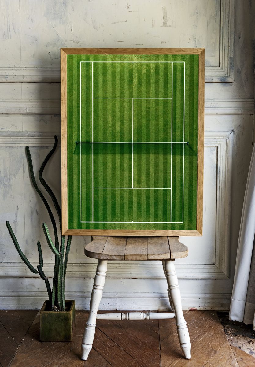 Tennis Court Aerial Photography Poster. room preview