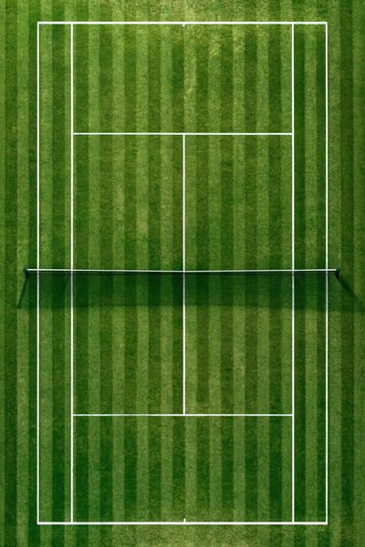 Tennis Court Aerial Photography Poster. poster