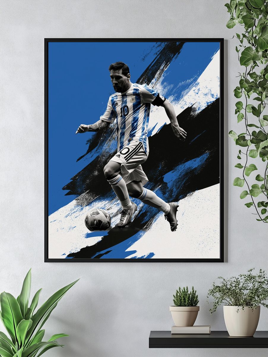 Argentina Football Star Sport Poster. — room view 4