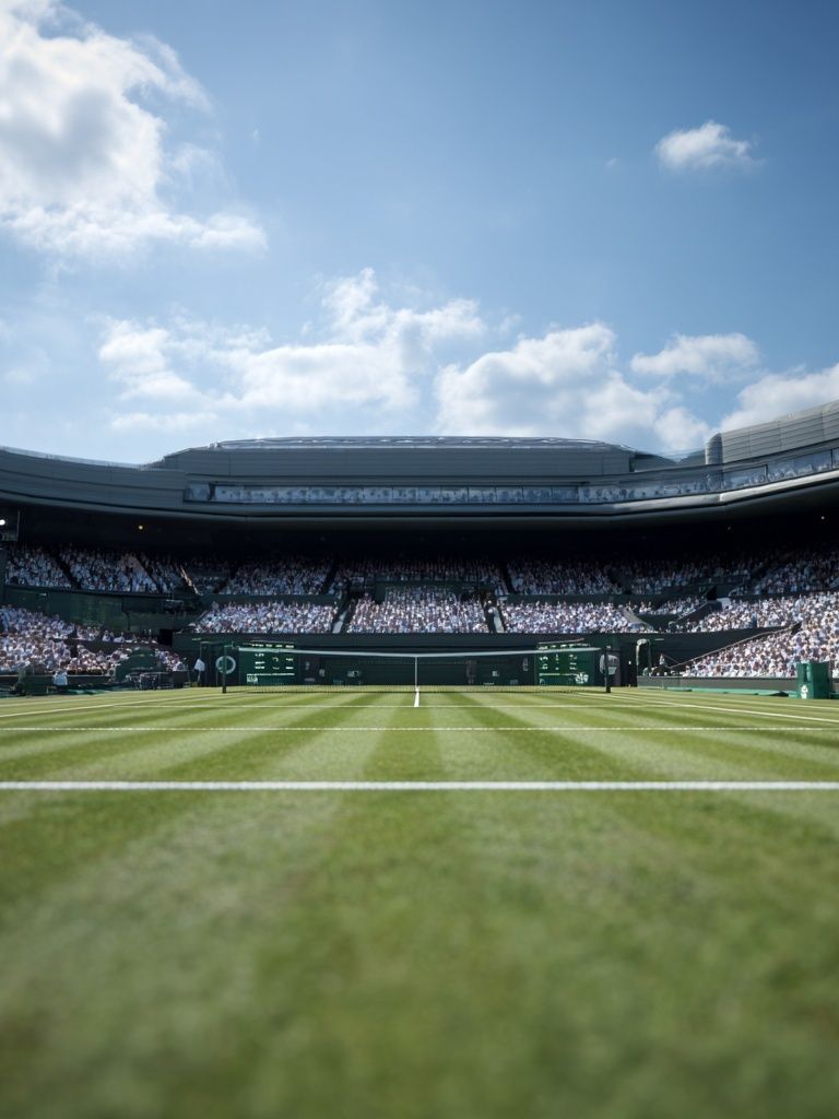 Wimbledon Tennis Court — Sports Photography Print. poster — sport art