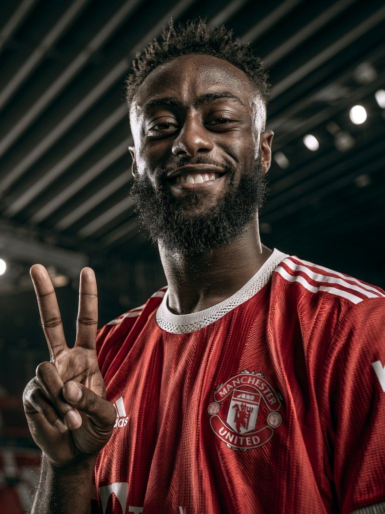 Manchester United Victory Portrait Poster. poster — sport art