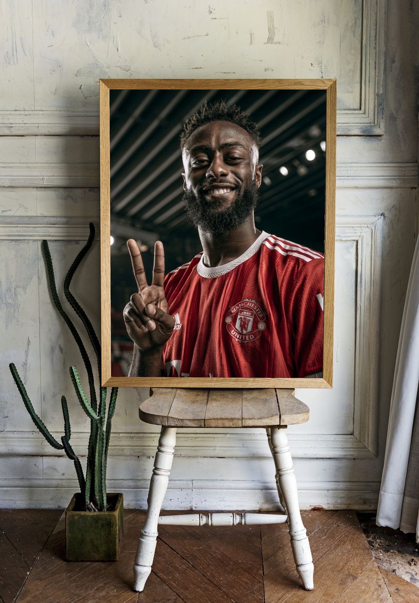Manchester United Victory Portrait Poster. room preview