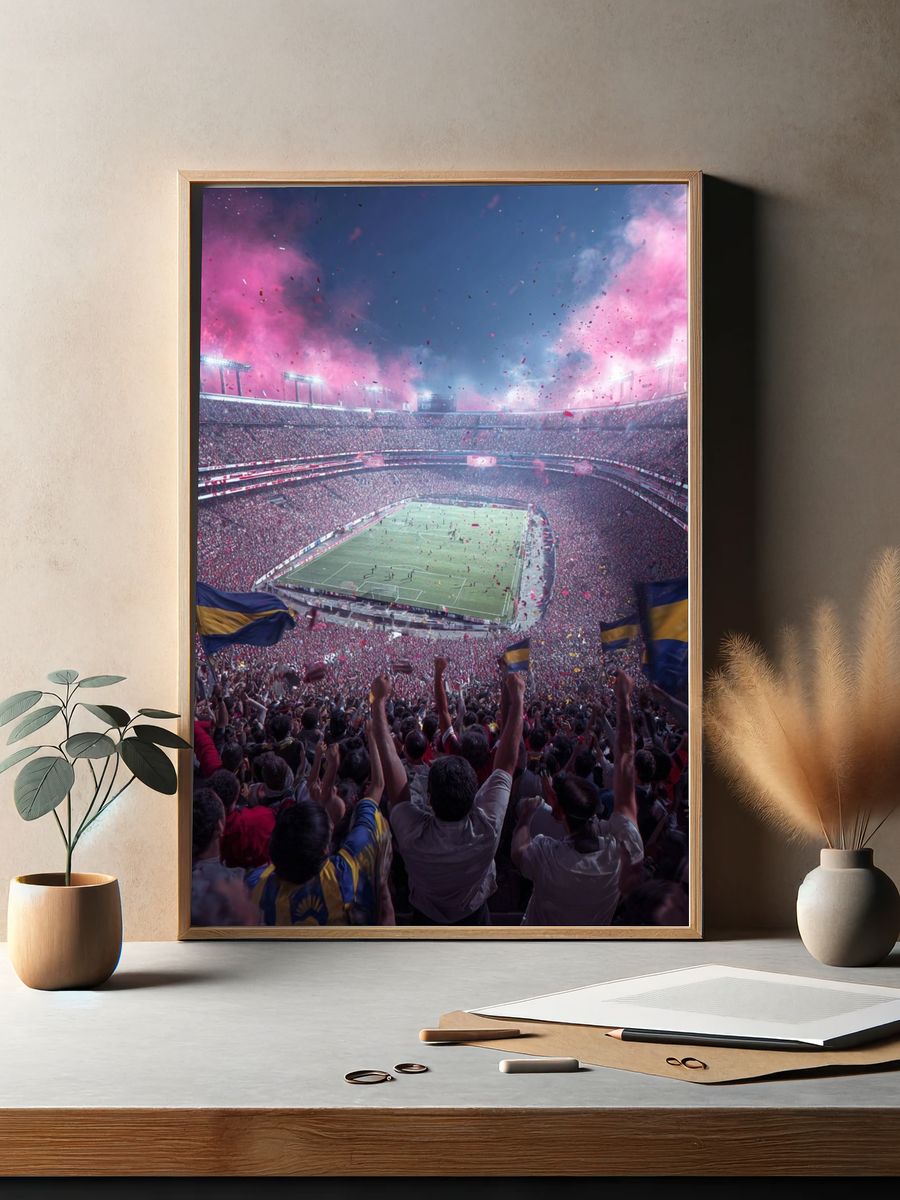 Exciting Football Match — Sports Photography Poster. — room view 2