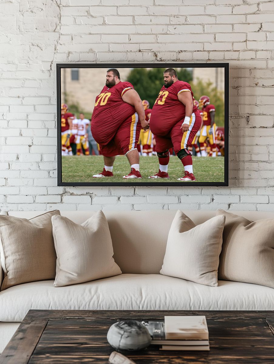 Football Linemen Training Poster. room preview