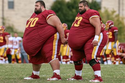 Football Linemen Training Poster. poster print
