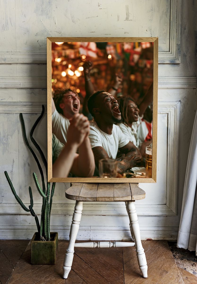 Cheering Crowd Sports Photography Poster. room preview