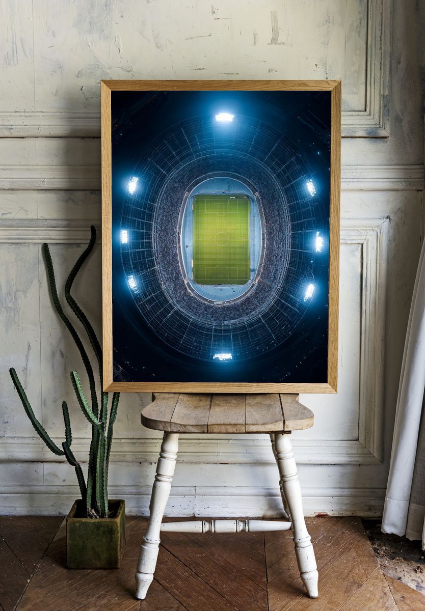 Aerial View of Stadium — Sports Photography Poster. — room view 1