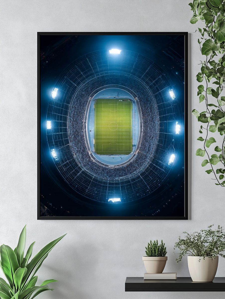Aerial View of Stadium — Sports Photography Poster. — room view 4