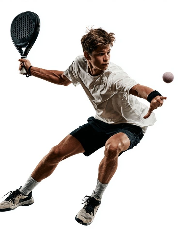Padel Player Action Poster. poster — sport art