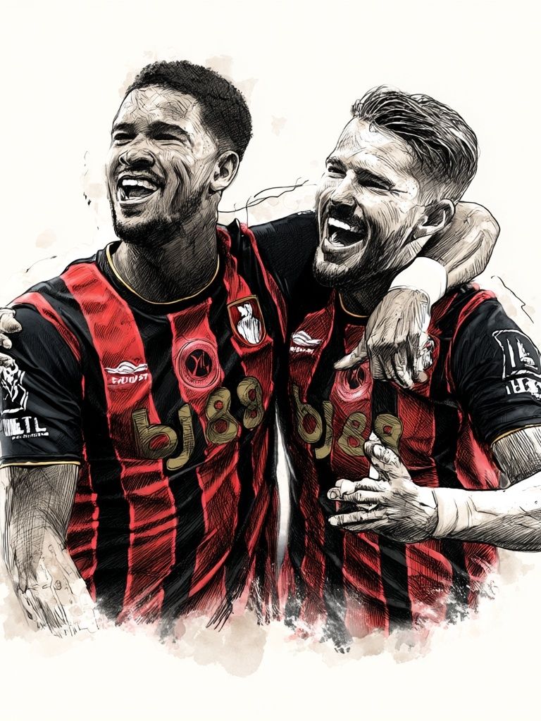 AC Milan Celebration Illustration Poster. poster — sport art