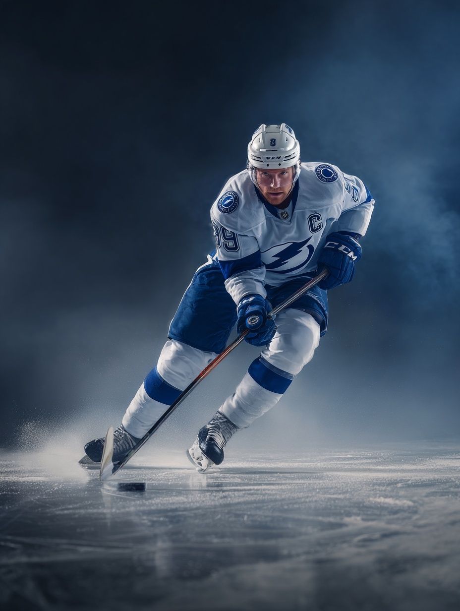 Ice Hockey Action Photography Poster. poster detail