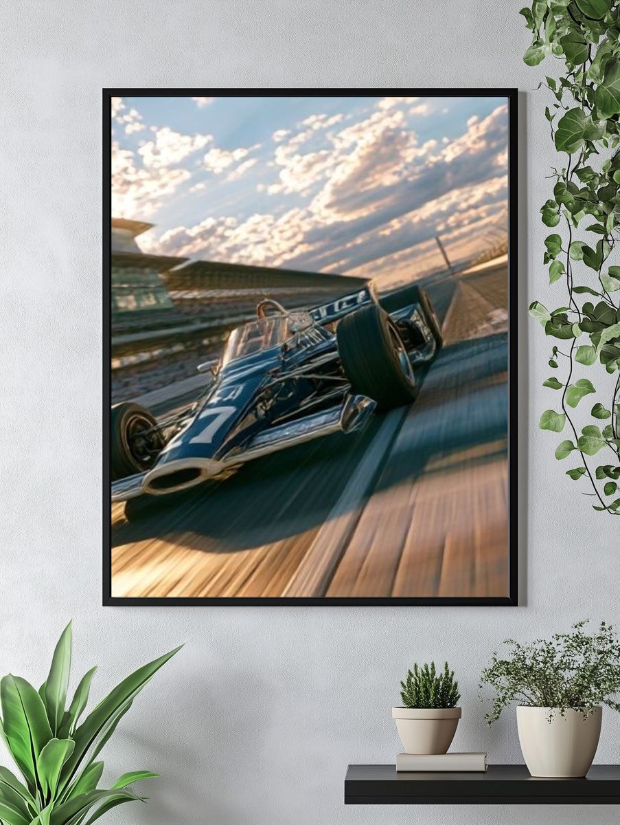 Formula Racing Car Photography Poster. — room view 4