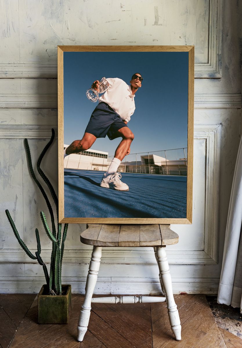 Tennis Champion Photography Poster. room preview