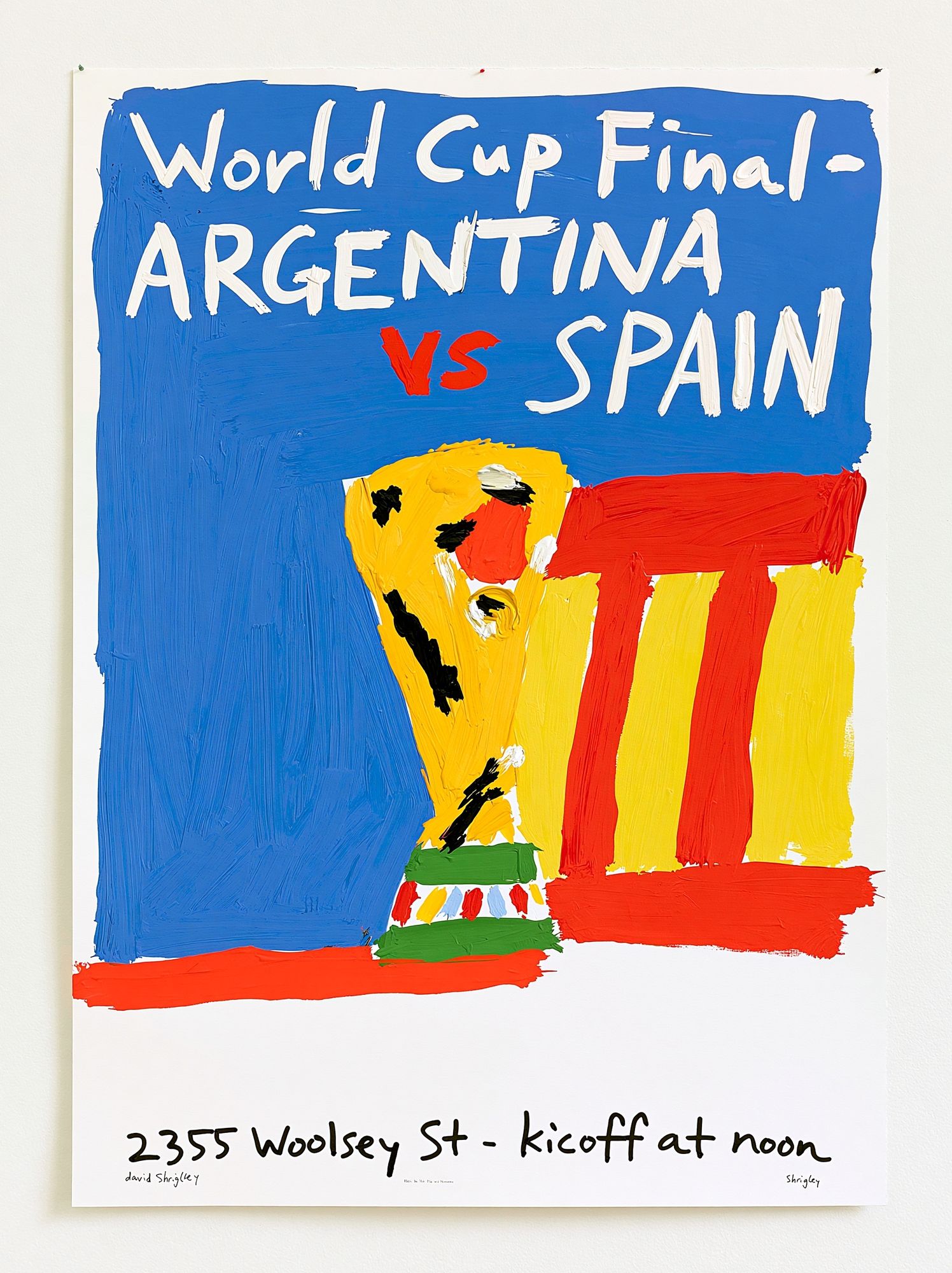 World Cup Final Argentina vs Spain Poster. poster detail