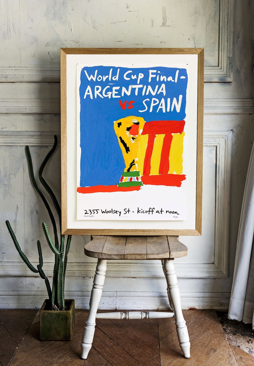 World Cup Final Argentina vs Spain Poster. room preview