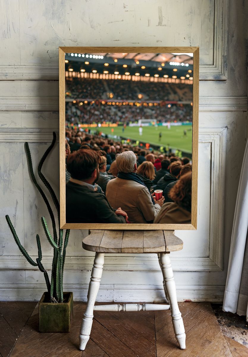Stadium Crowd Photography Poster. — room view 1