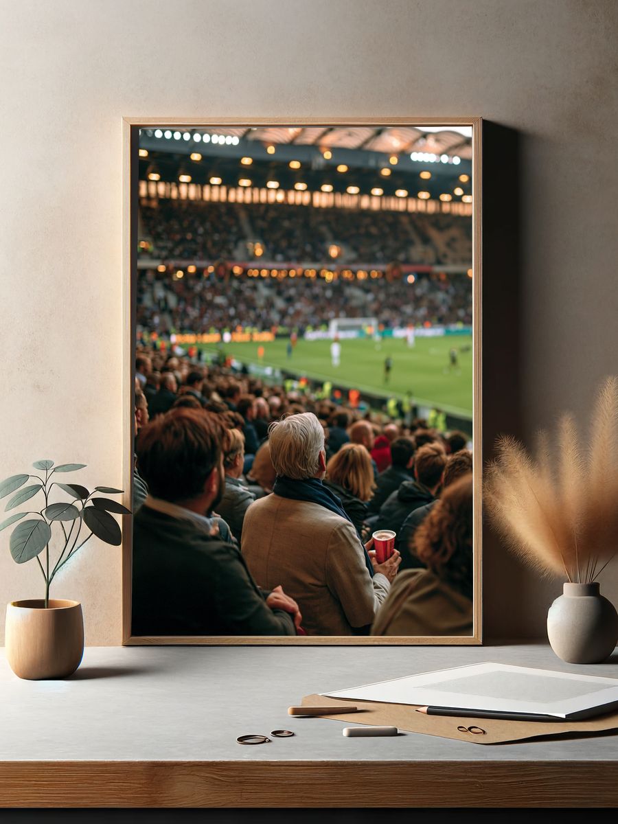 Stadium Crowd Photography Poster. — room view 2