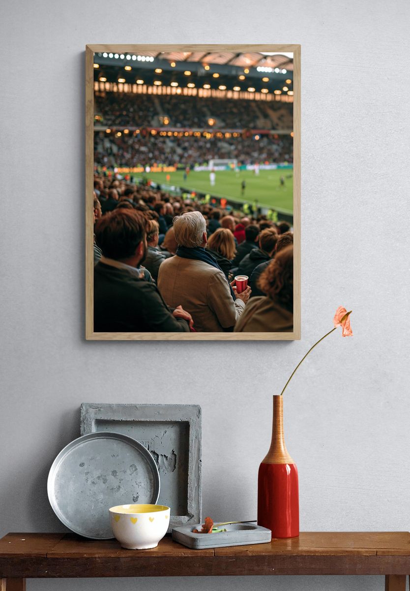 Stadium Crowd Photography Poster. — room view 3