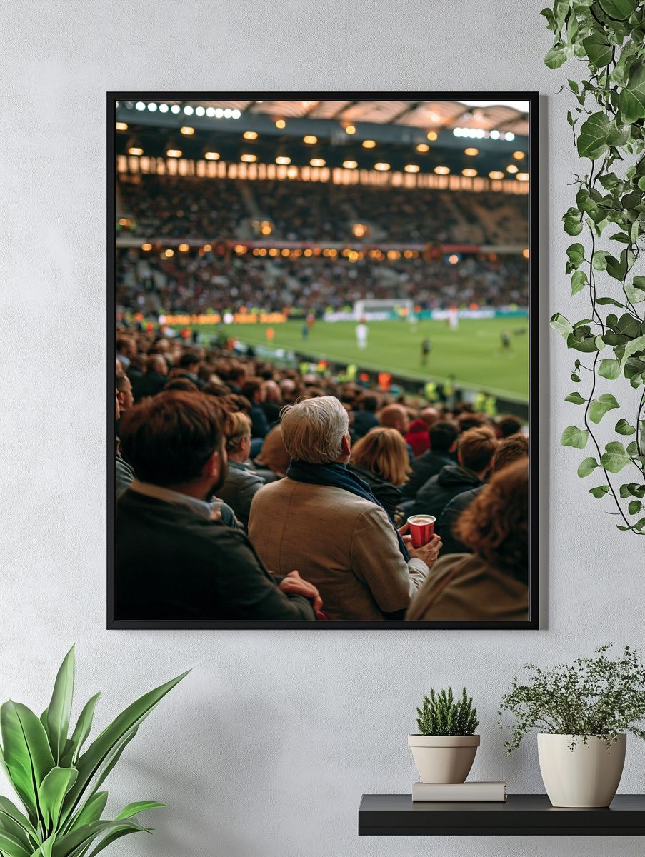 Stadium Crowd Photography Poster. — room view 4