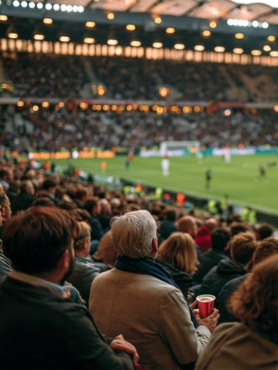 Stadium Crowd Photography Poster.