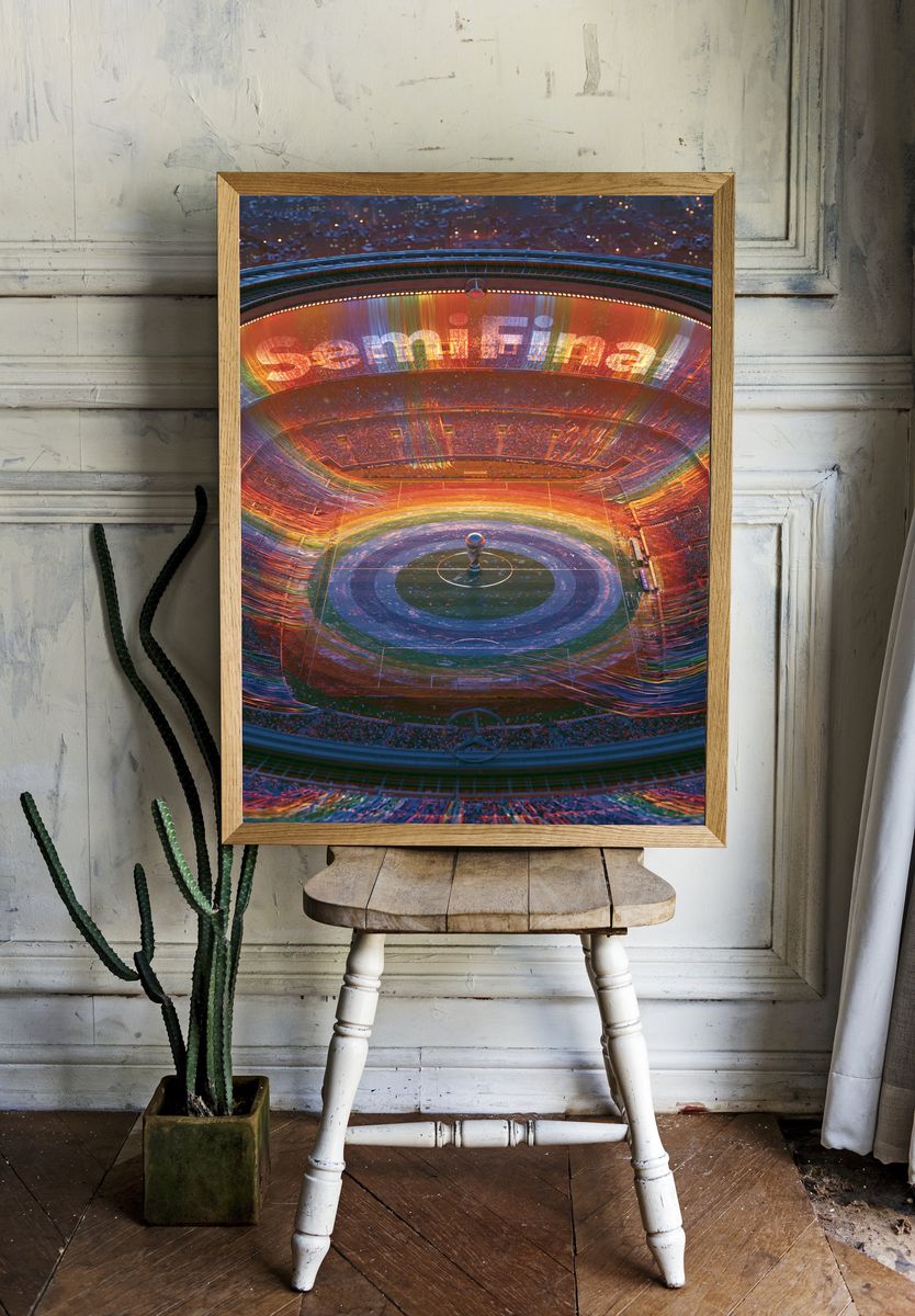 Rainbow Stadium Celebration Poster. room preview