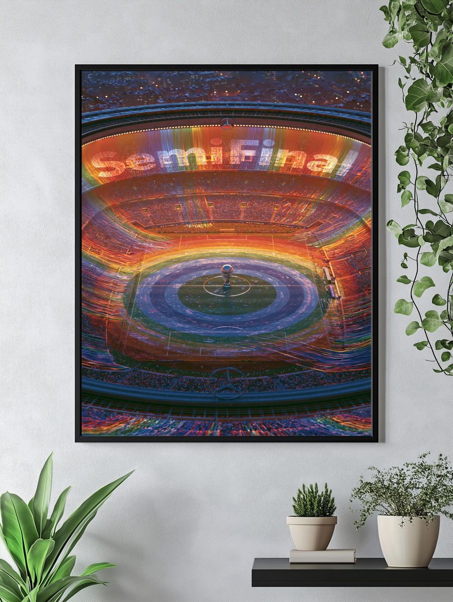 Rainbow Stadium Celebration Poster. — room view 4