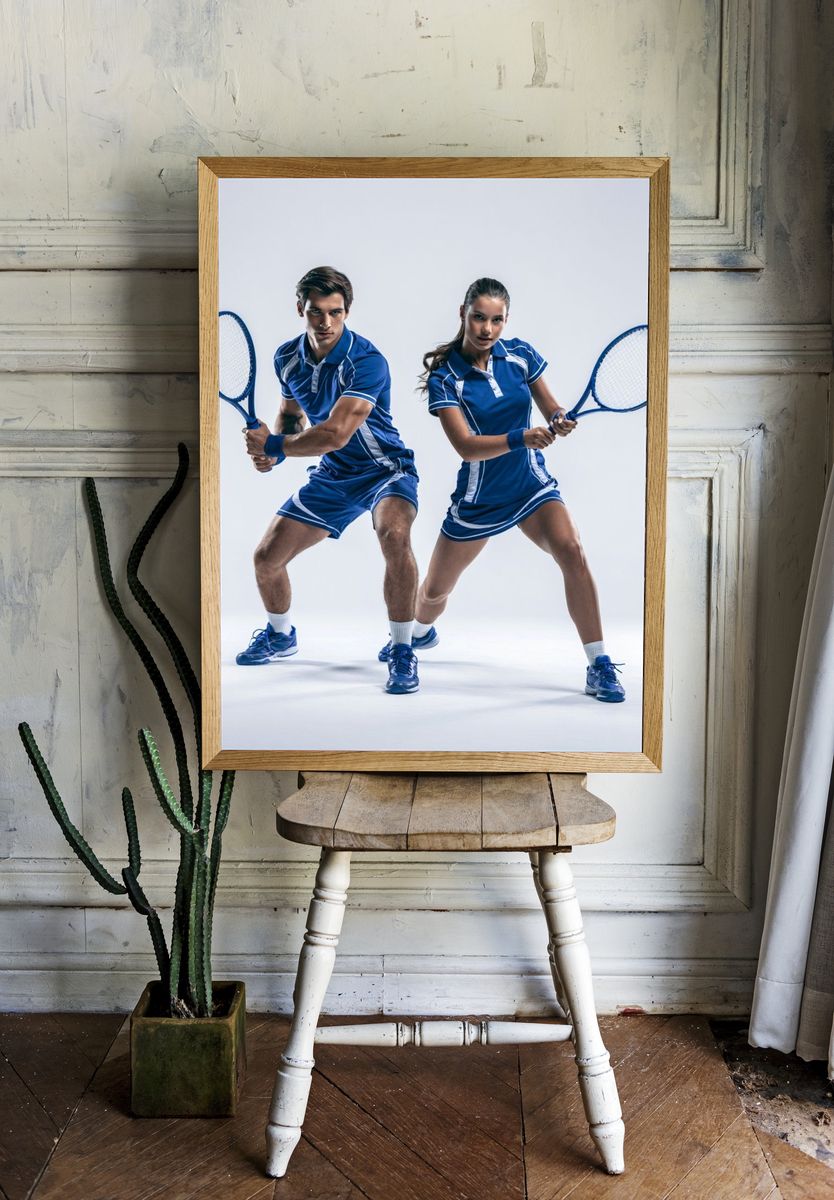 Tennis Players Sport Poster. — room view 1
