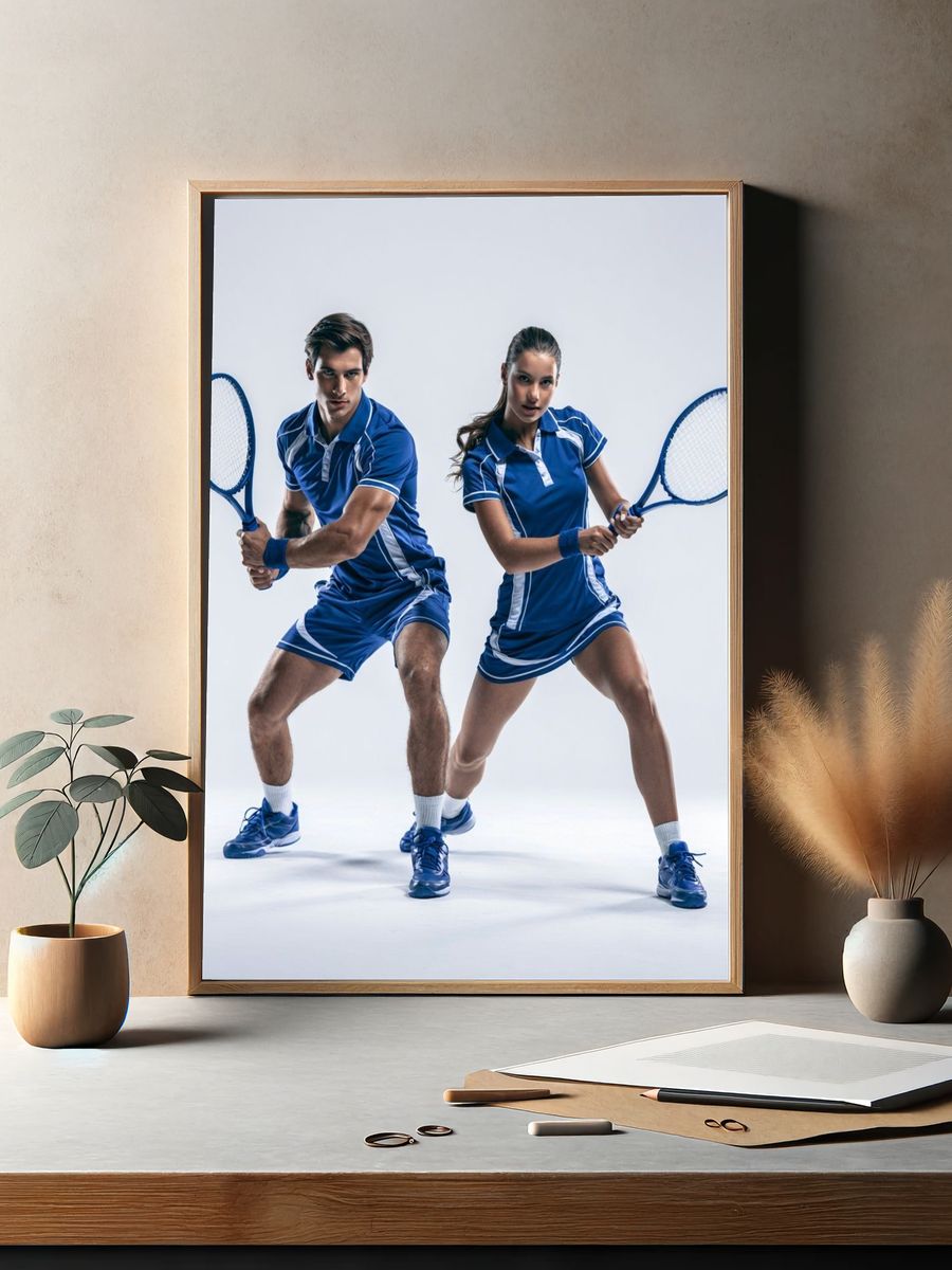 Tennis Players Sport Poster. — room view 2