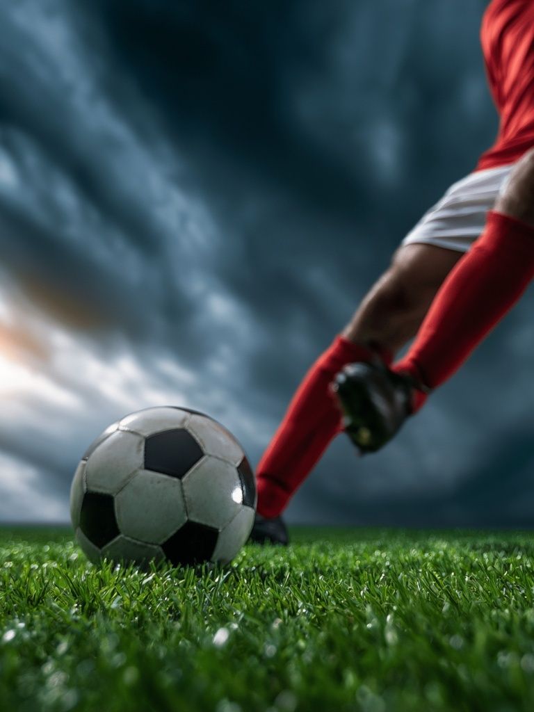 Soccer Kick Photography Poster. poster detail
