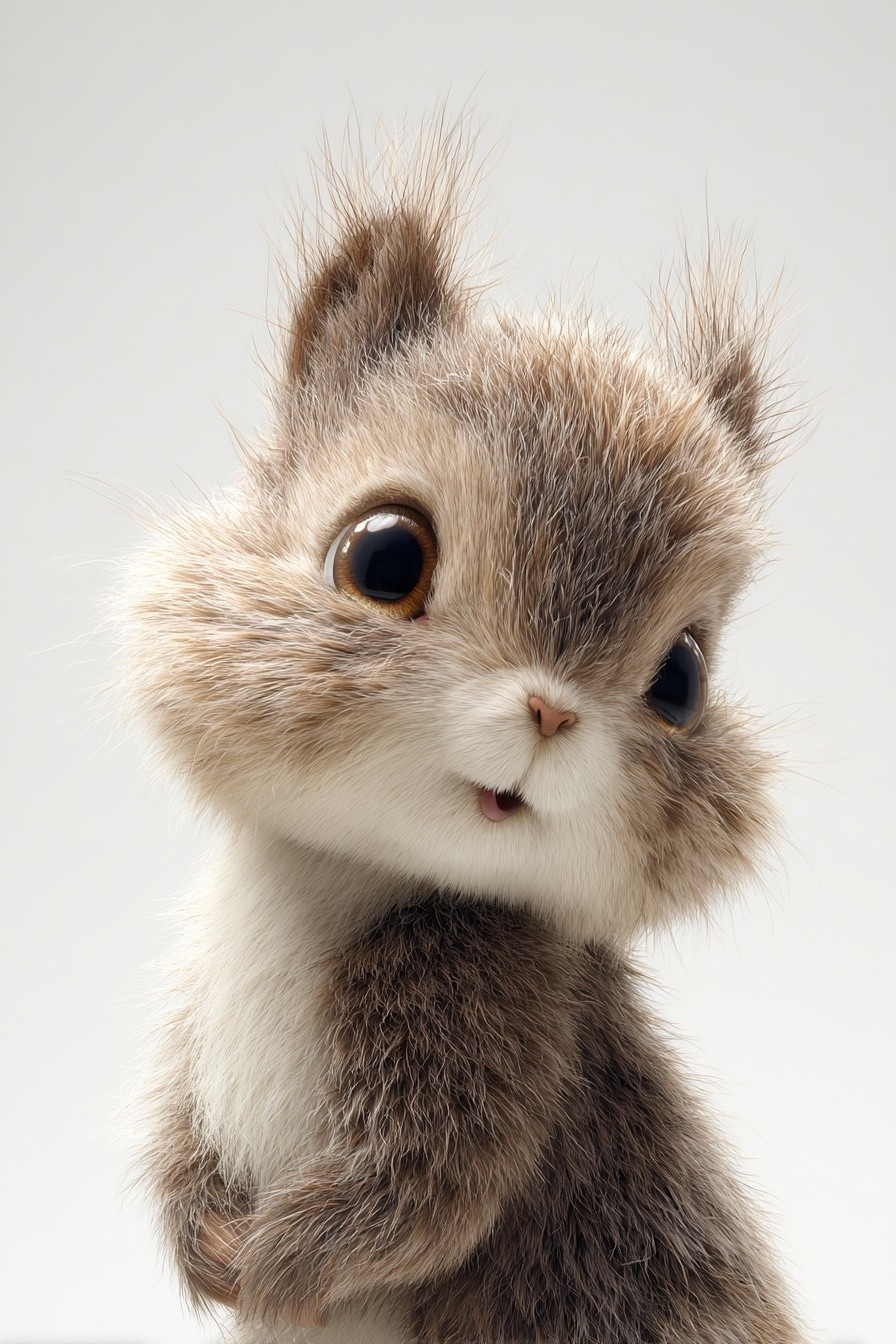 Cute Squirrel Illustration Poster. poster — illustration art