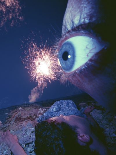 Surreal Eye Explosion Print.