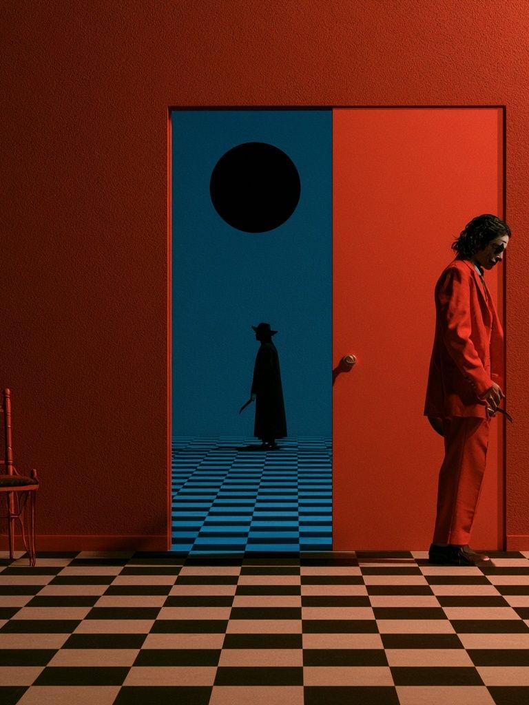 Surreal Red Room — Fine-Art Print. poster detail