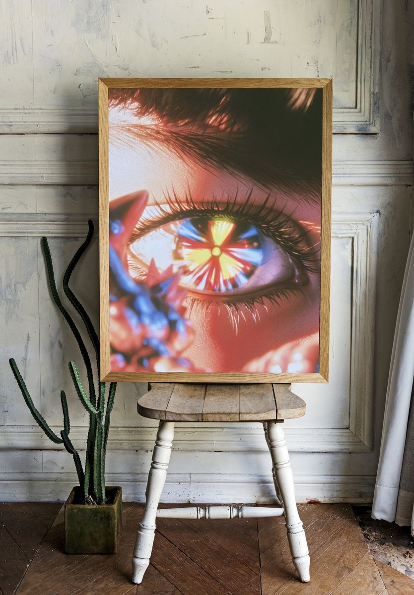 Surreal Eye Reflection Poster. room preview