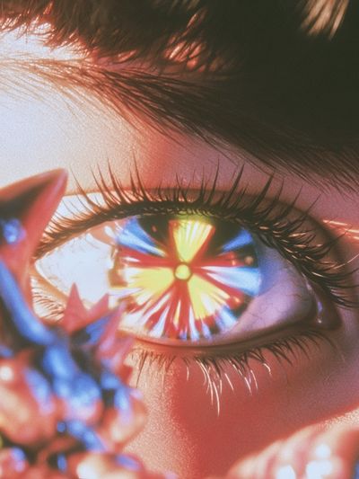 Surreal Eye Reflection Poster.
